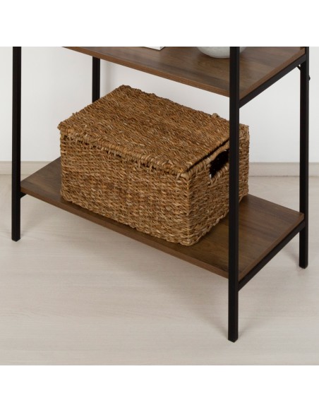 Max Home : étagère fixe en bois à ressorts, 4 tablettes, 60 x 30 x 120 cm