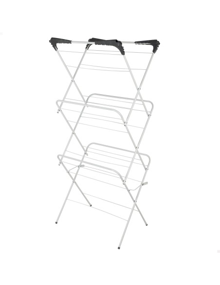Étoie-linge pliable Max Home à 3 hauteurs, 61 x 44 x 138 cm, avec barre amovible