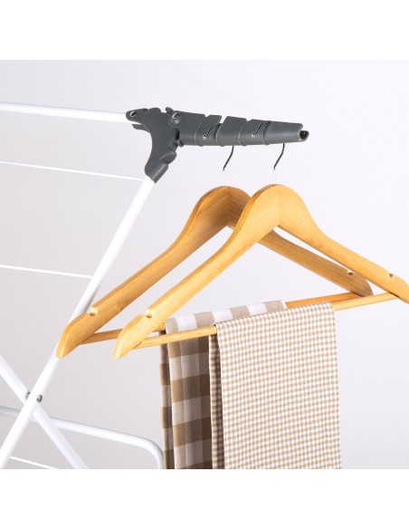 Étoie-linge pliable Max Home à 3 hauteurs, 61 x 44 x 138 cm, avec barre amovible