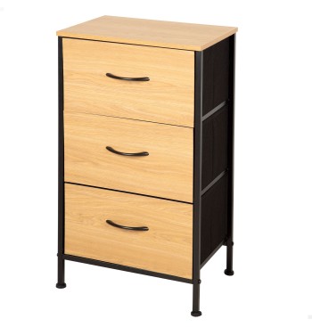 Max Home Commode en bois et tissu 40 x 30 x 75 cm