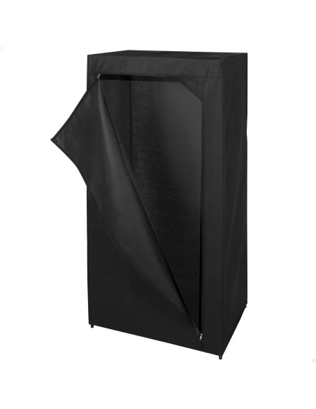 Max Home Armoire en tissu avec 1 tringle pour cintres 70 x 46 x 148 cm, noire