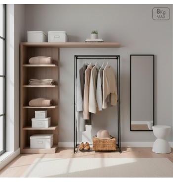 Max Home Armoire en tissu avec 1 tringle pour cintres 70... 2