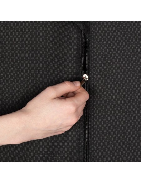 Max Home Armoire en tissu avec 1 tringle pour cintres 70 x 46 x 148 cm, noire