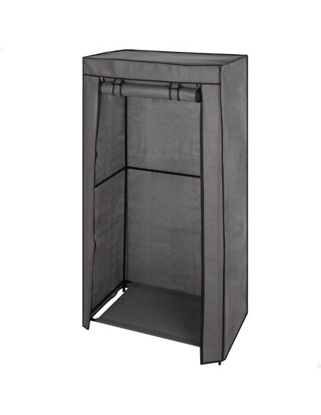 Max Home Armoire en tissu avec 1 tringle pour cintres, 70 x 44 x 148 cm, grise