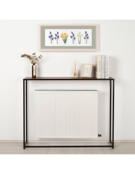 Max Home : table en métal et bois pour radiateur, 105 x 20 x 82 cm
