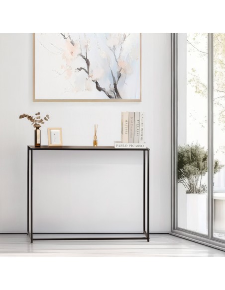 Max Home : table en métal et bois pour radiateur, 105 x 20 x 82 cm