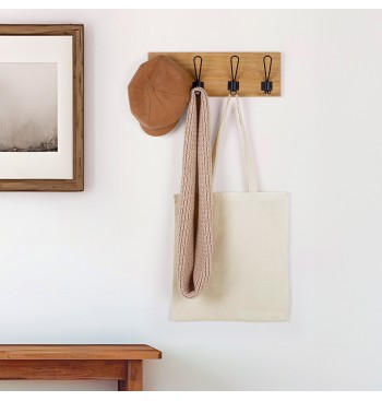 Max Home : porte-manteau mural en bois, 4 crochets, 45 x... 2