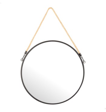 Max Home : miroir mural rond D38 avec cadre en métal et...