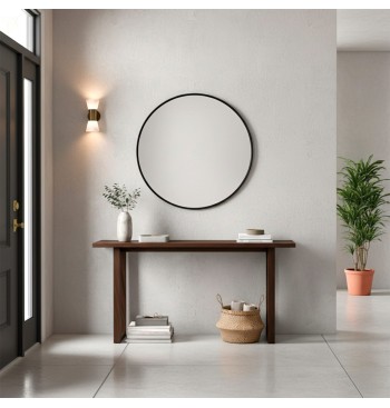 Max Home : miroir mural rond D70 avec cadre en métal 2