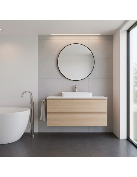 Max Home : miroir mural rond D70 avec cadre en métal