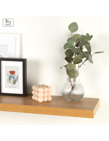 Max Home Étagère murale en bois 100 x 23 x 4 cm