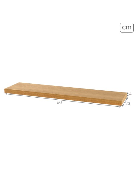 Max Home Étagère murale en bois 60 x 23 x 4 cm