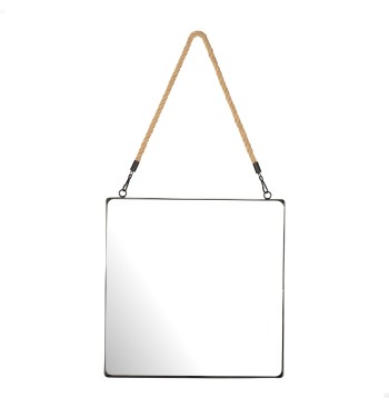 Miroir mural carré Max Home 30 x 30 cm avec cadre en...