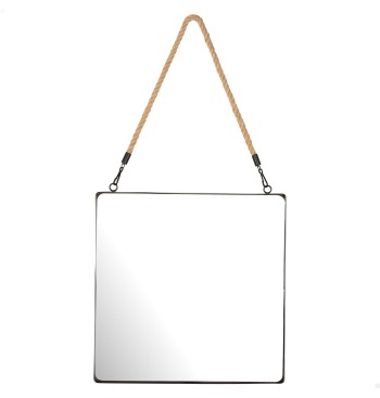Miroir mural carré Max Home, 40 x 40 cm, avec cadre en...