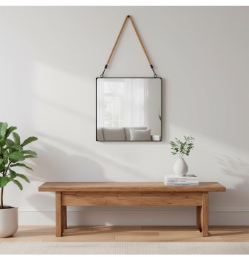 Miroir mural carré Max Home, 40 x 40 cm, avec cadre en... 2