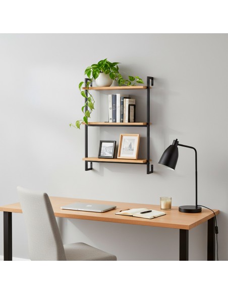Max Home : étagère murale en bois à 3 tablettes, 40 x 12 x 55 cm