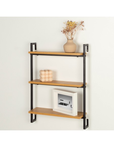 Max Home : étagère murale en bois à 3 tablettes, 40 x 12 x 55 cm