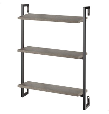 Max Home Étagère murale effet béton, 3 tablettes, 40 x 12...