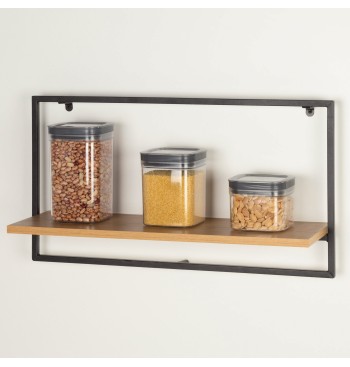 Max Home Étagère murale en bois à 1 tablette 65 x 20 x 35 cm 2