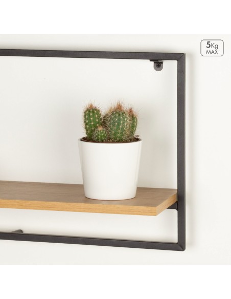 Max Home Étagère murale en bois à 1 tablette 65 x 20 x 35 cm