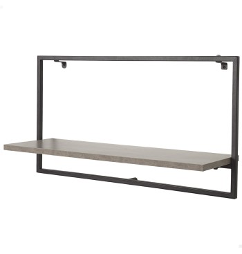 Max Home Étagère murale effet béton, 1 tablette, 65 x 20...