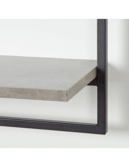Max Home Étagère murale effet béton, 1 tablette, 65 x 20 x 35 cm