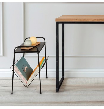 Max Home : table d'appoint avec porte-revues, 36 x 29 x... 2
