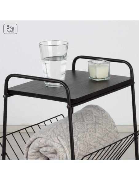 Max Home : table d'appoint avec porte-revues, 36 x 29 x 46 cm