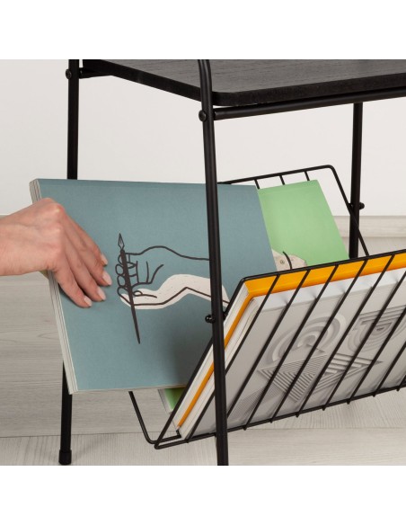 Max Home : table d'appoint avec porte-revues, 36 x 29 x 46 cm