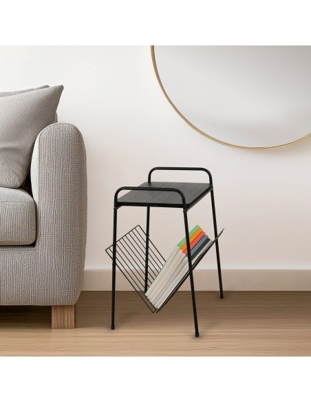 Max Home : table d'appoint avec porte-revues, 36 x 29 x 46 cm