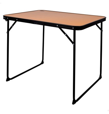Table de camping pliante en bambou