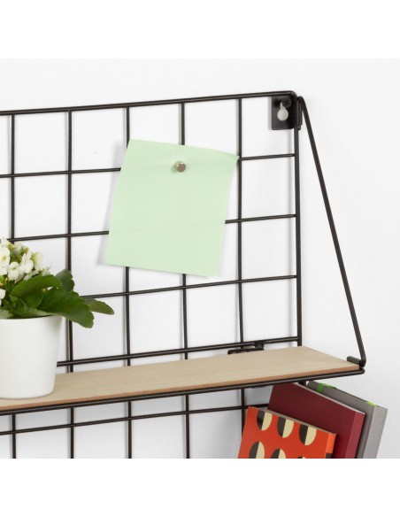 Max Home Étagère murale en bois à 2 tablettes 40 x 11 x 41 cm