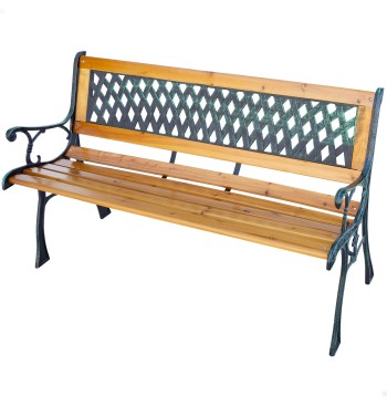 Banc de jardin en bois de fer 2 personnes