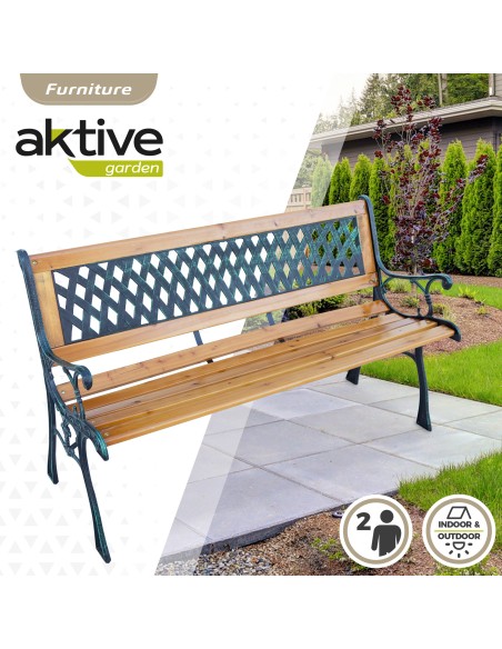Banc de jardin en bois de fer 2 personnes