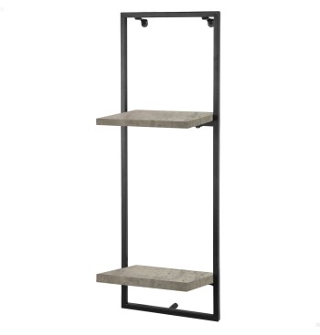 Max Home : étagère murale effet béton, 2 tablettes, 25 x...