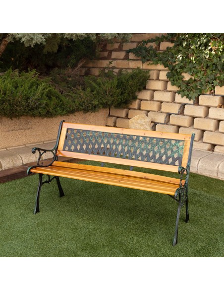 Banc de jardin en bois de fer 2 personnes