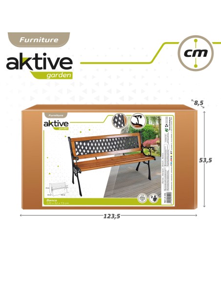 Banc de jardin en bois de fer 2 personnes