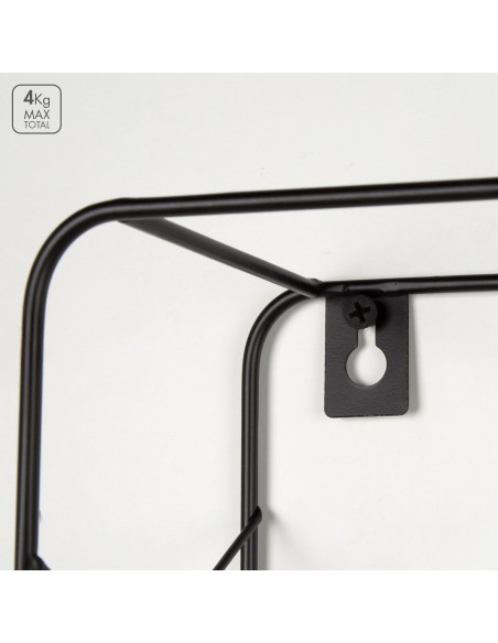 Ensemble Max Home : 2 étagères murales carrées en bois, comprenant 1 tablette de 20 x 10 x 20 cm et 1 autre de 25 x 10 x 25 cm