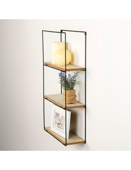 Max Home Étagère murale en bois à 3 tablettes 30 x 10 x 50 cm