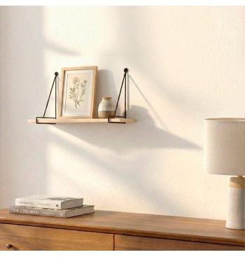 Max Home : étagère murale suspendue en bois, 30 x 14,5 x... 2