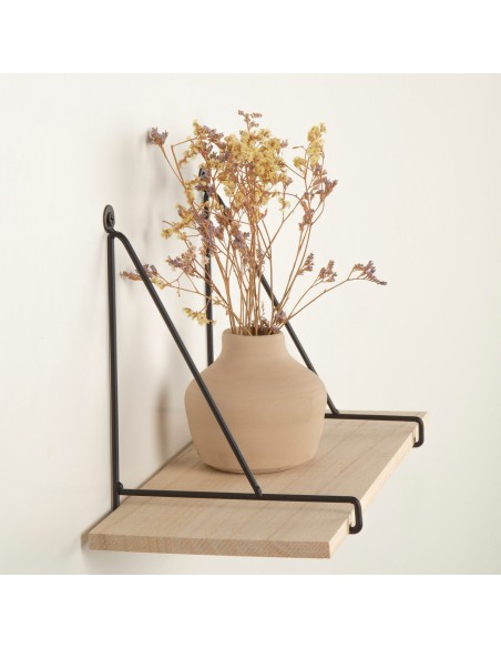 Max Home : étagère murale suspendue en bois, 30 x 14,5 x 20 cm