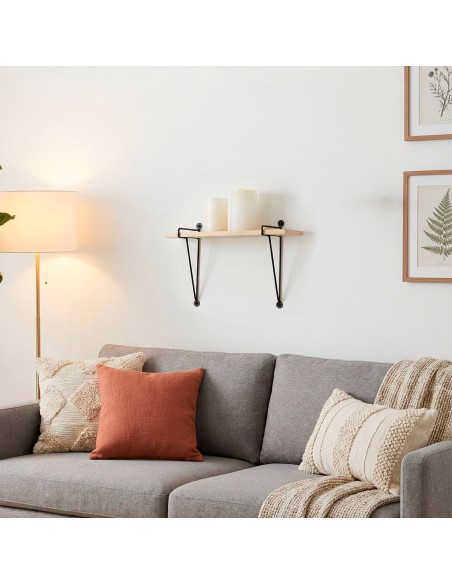 Max Home : étagère murale suspendue en bois, 30 x 14,5 x 20 cm