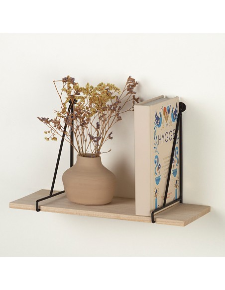 Max Home : étagère murale suspendue en bois, 30 x 14,5 x 20 cm