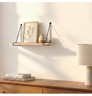 Max Home Étagère murale suspendue en bois 40 x 14,5 x 20 cm 2