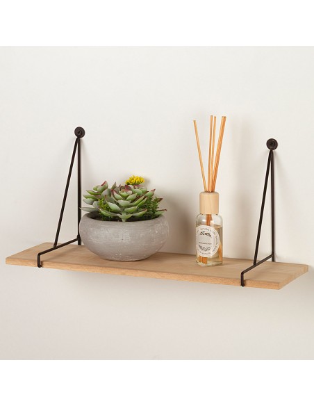 Max Home Étagère murale suspendue en bois 40 x 14,5 x 20 cm