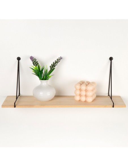 Max Home Étagère murale suspendue en bois 50 x 14,5 x 20 cm