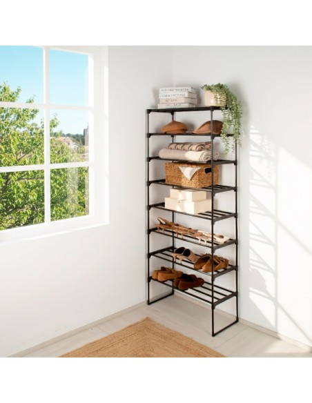 Étagère en plastique Max Home à 8 tablettes, 67 x 30 x 160 cm