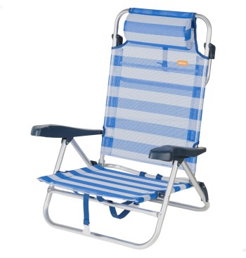 Chaise de plage pliante et inclinable 8 positions avec...