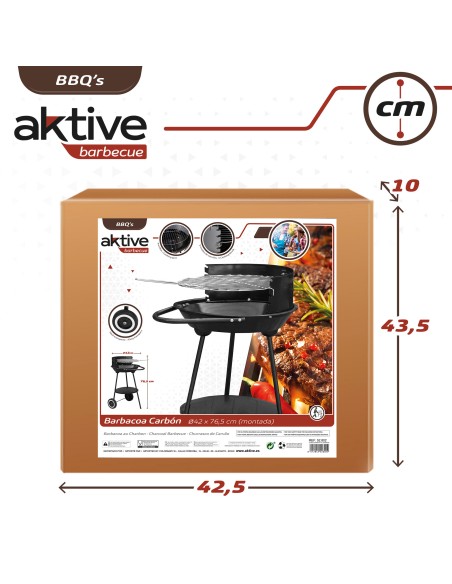 Barbecue portable au charbon de bois Aktive
