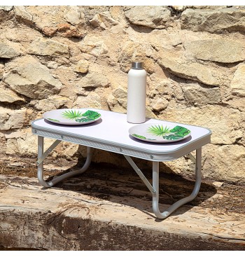 Table de camping basse en aluminium 2